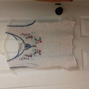 Cottage core summer tank top crochet